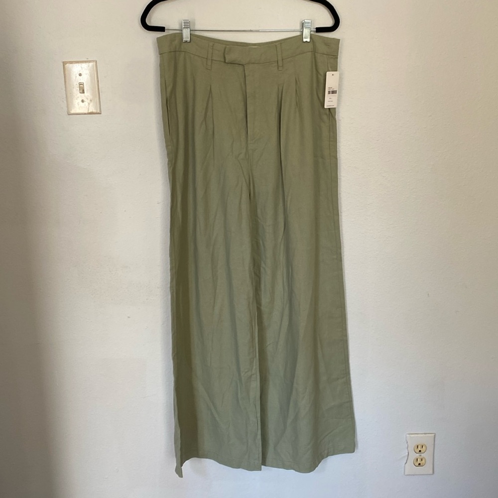 Risen Los Angeles Cotton Blend High Waist Wide Leg Pants Women’s Size L